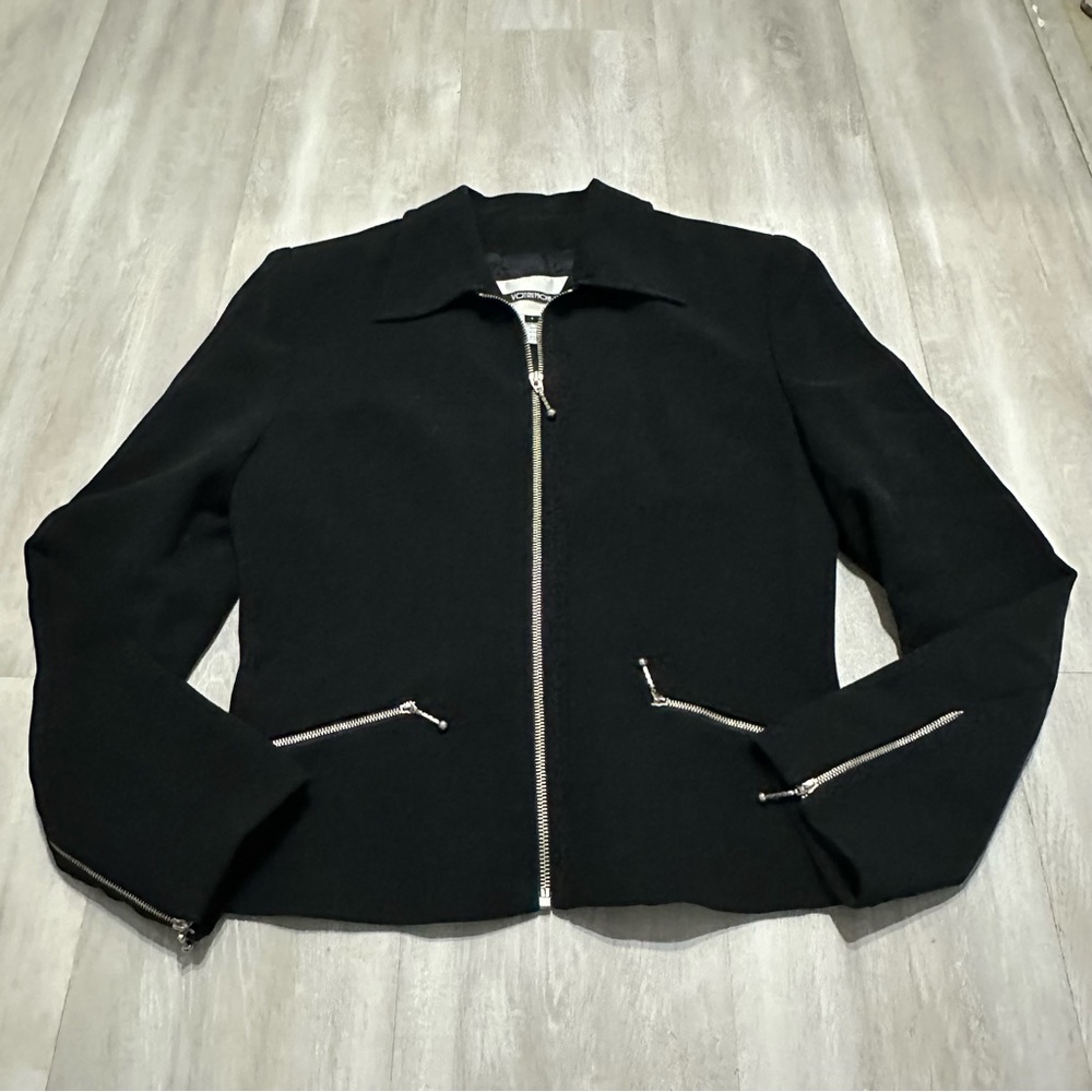 VotreNom Made in Paris Black Lined Blazer Jacket Sz 1